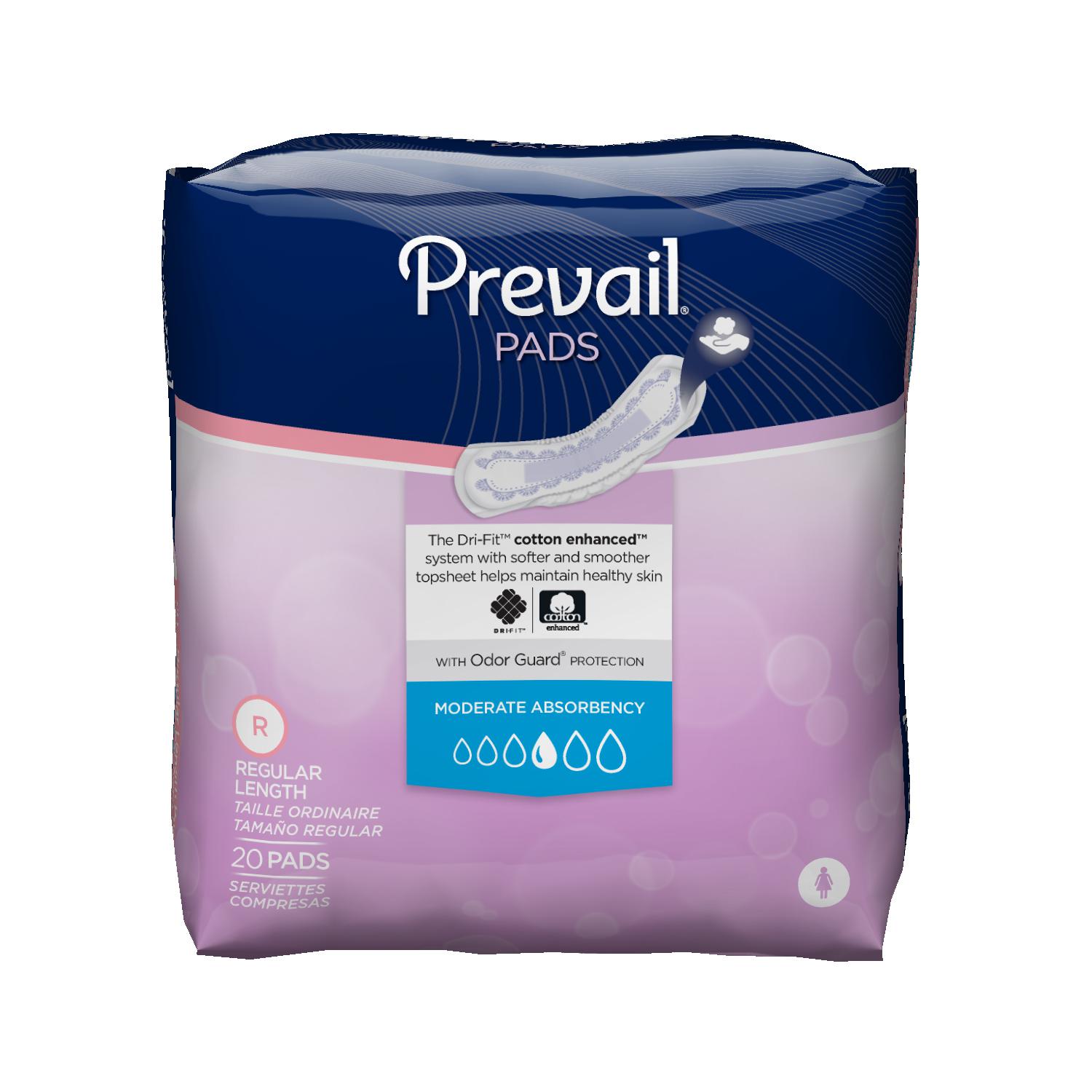 Bladder Control Pad Prevail® 9.25 Inch Length